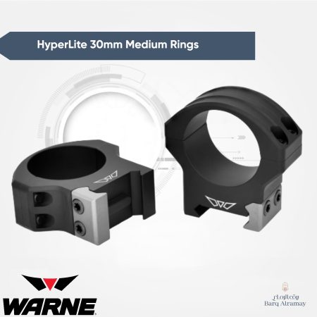 قاعدة دربيل HyperLite 30mm Medium Rings [Warne 8514M]