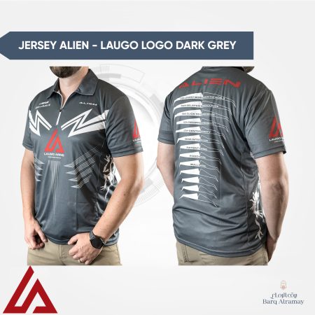 Jersey Alien - LAUGO Logo dark grey  (M)( تيشيرت رياضي أنيق من ألين مقاس M)