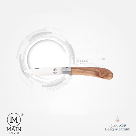 NEW 1203. German line pocket knife - Olive wood- سكين جيب ألمانية الصنع - خشب الزيتون