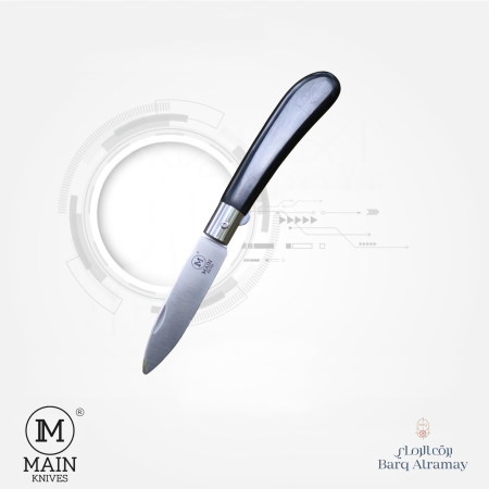 1200. German line pocket knife - Black pressed wood-1200. سكين جيب ألمانية الصنع - خشب مضغوط أسود